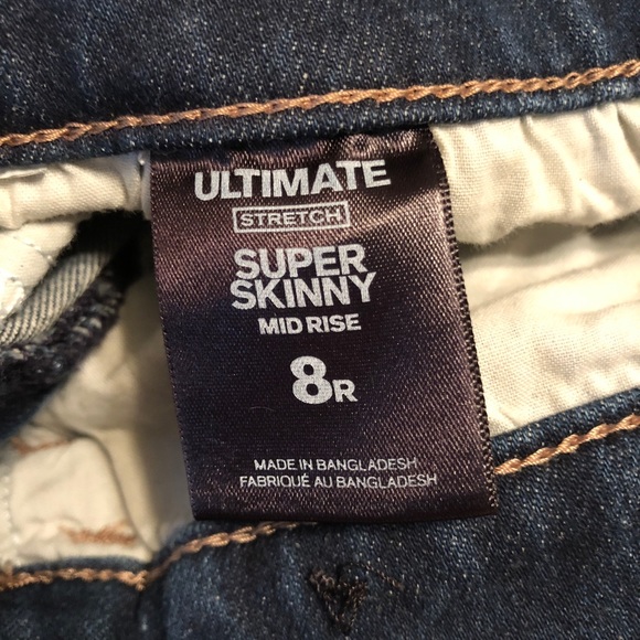 Express Super Skinny Jeans 8 regular NWOT - Picture 2 of 3